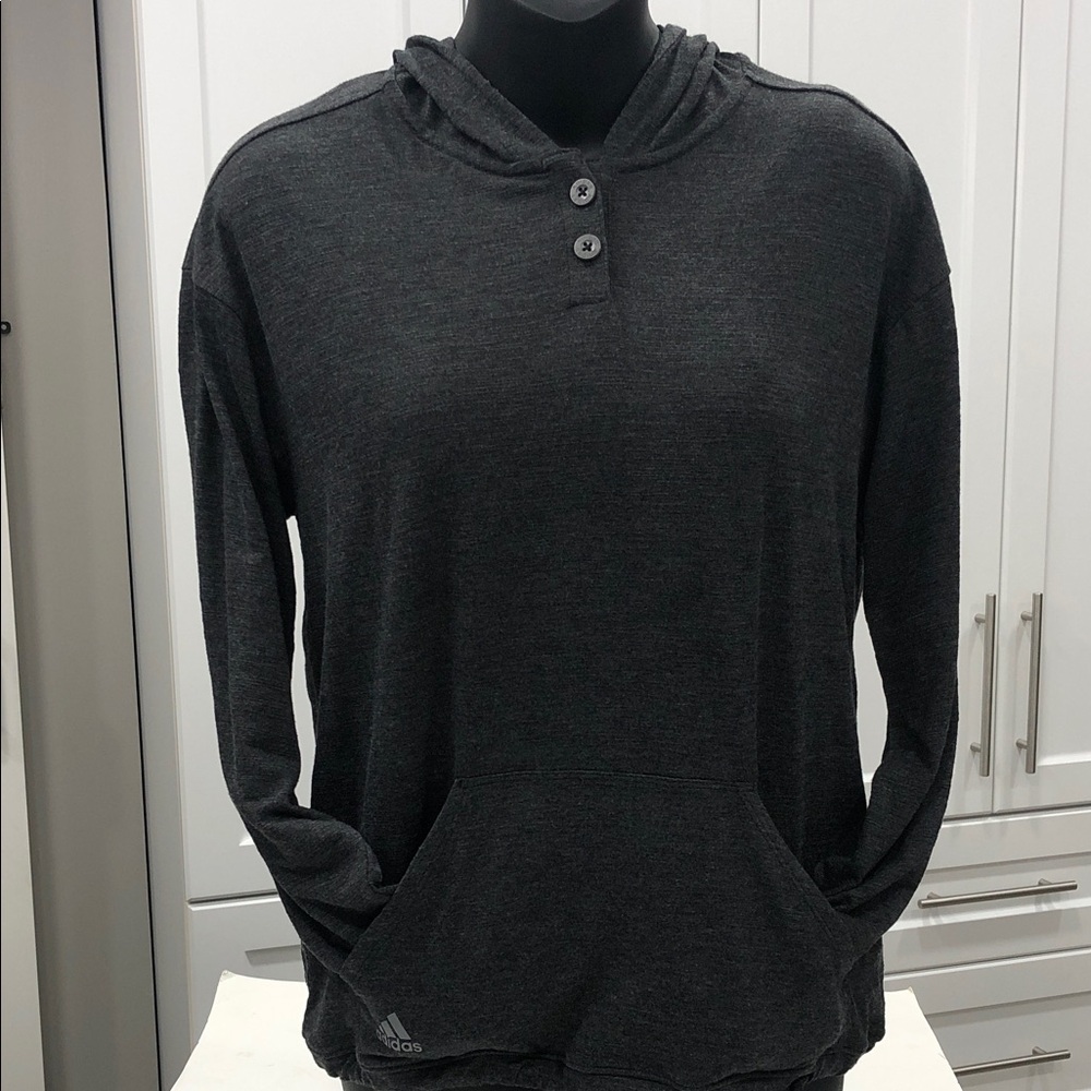 Adidas Charcoal Pullover Hoodie